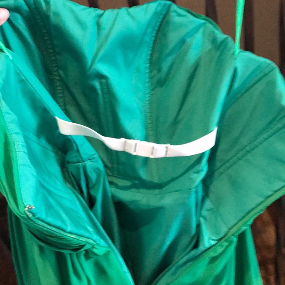 Green Strapless Formal Dress - Picture 5 of 6